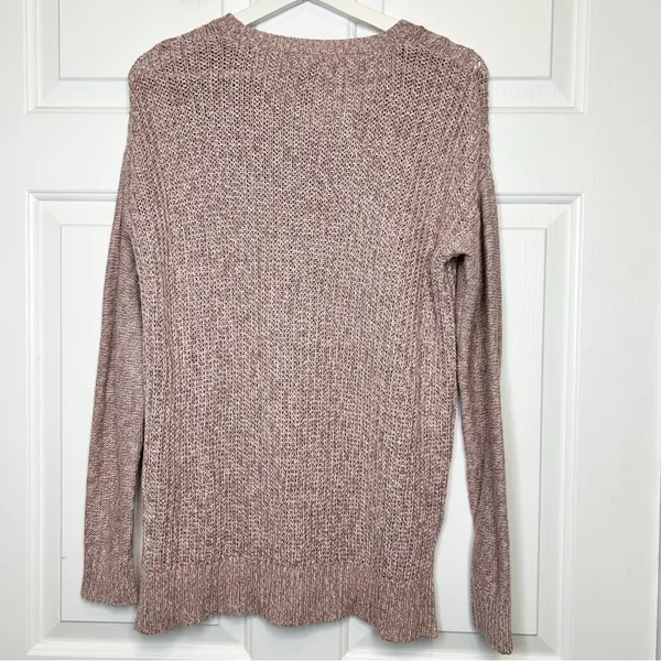 Prince & Fox Cable Knit‎ Lavender Sweater Size L - Image 4