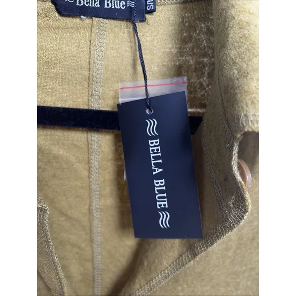 Bella Blue Longline Button Cardigan Womens Size S/M Olive Wool Blend Lagenlook - Image 4