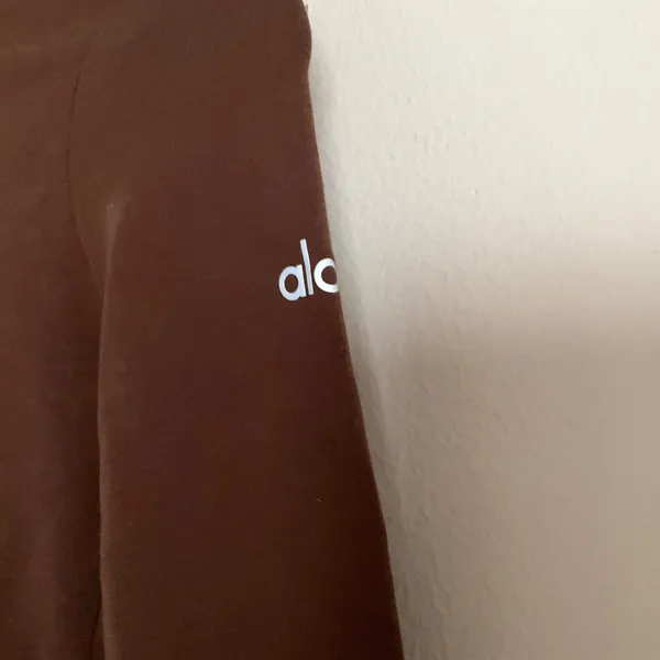 Alo Yoga Sway Full Zip Hoodie Brownstone XS - Image 9