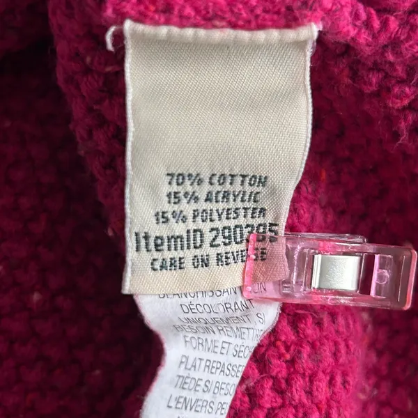LL Bean Roll Neck Sweater Large‎ Pink - Image 8