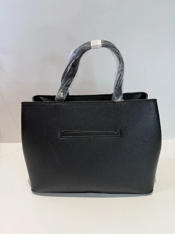 London Fog Black Marcelle Studded Satchel NEW - Image 5