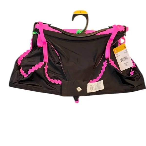 Parade Pink and Black Bralette and Thong Set(Size Large) - Image 6
