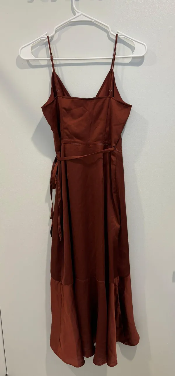 Abercrombie Satin Wrap Dress - Image 5