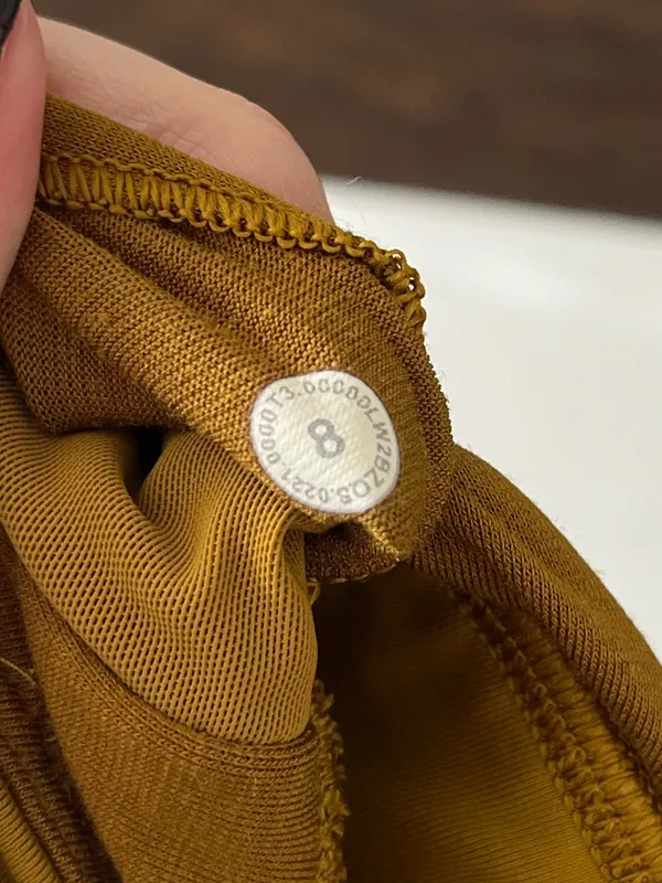 Lululemon Free to Be Elevated Bra Lightweight Support Gold Spice DD/E 8 - Image 5