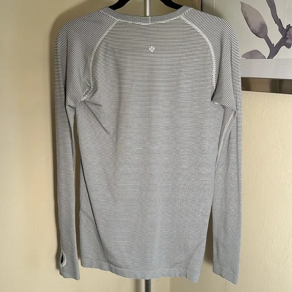 LULULEMON Swiftly Long Sleeve Top size 10 great condition - Image 5