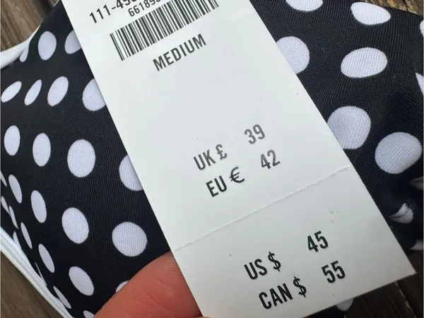 Abercrombie & Fitch Black White Polka Dot Bikini Top M NWT - Image 7
