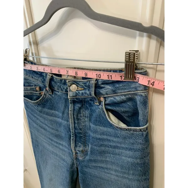 We The Free Jeans Women's High Waist Straight Leg‎ Denim Jeans Blue Size 25 - Image 8