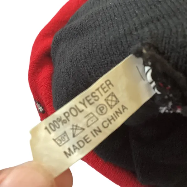Christmas Themed Pom Beanie Black - Image 4