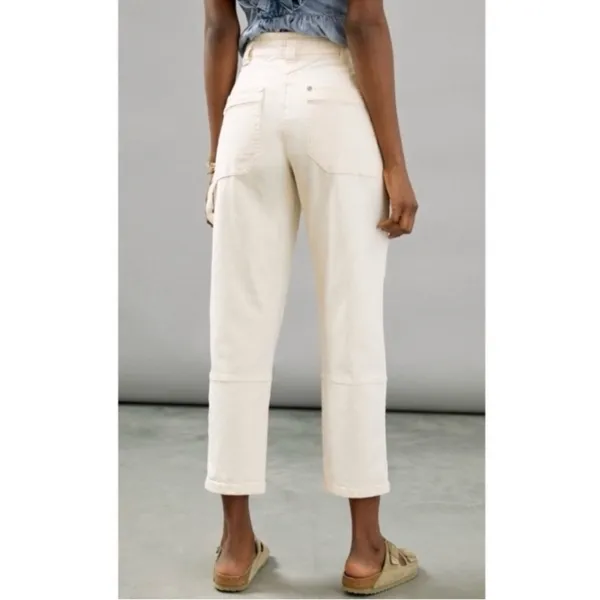 Mauve Anthropologie Ivory Utility Cargo Turner Pants - Image 5