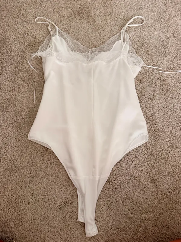 White Lace NWT Zara Bodysuit - Image 5