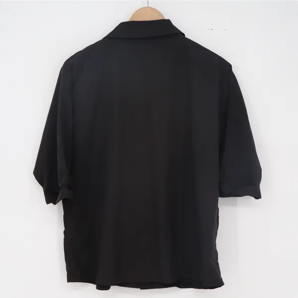 Nasty Gal Button-down Womens 6 Collection Black Short Sleeve Pocket Excellent - Image 4