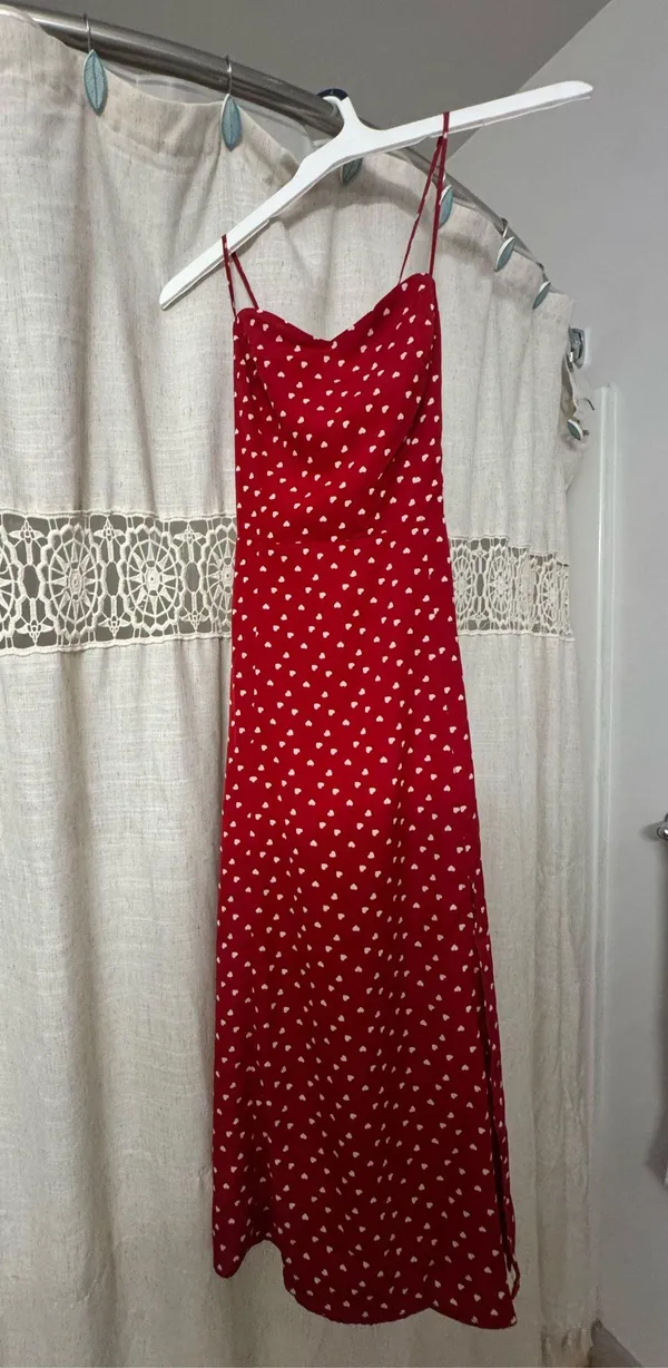 Francesca's Red heart maxi dress - Image 4