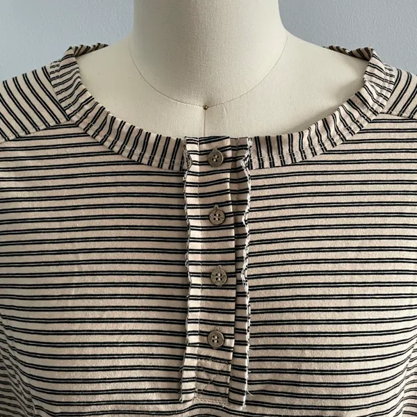 Free People Intimately Seeing Stripes Sleepwear Top- Cropped- Size XS- Top Only - Image 3