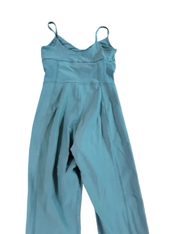Old Navy Active Teal Fitted Athletic Jumpsuit Catsuit Built In Gym Small Women's - Image 10