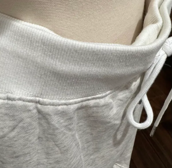 Barrel Leg Lounge Sweatpants with Drawstring and Pockets Gray - Image 5