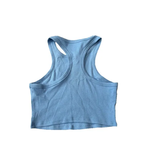 Alo Aspire Tank Crystal Clear Blue White Small Nwot New Sold Out - Image 5