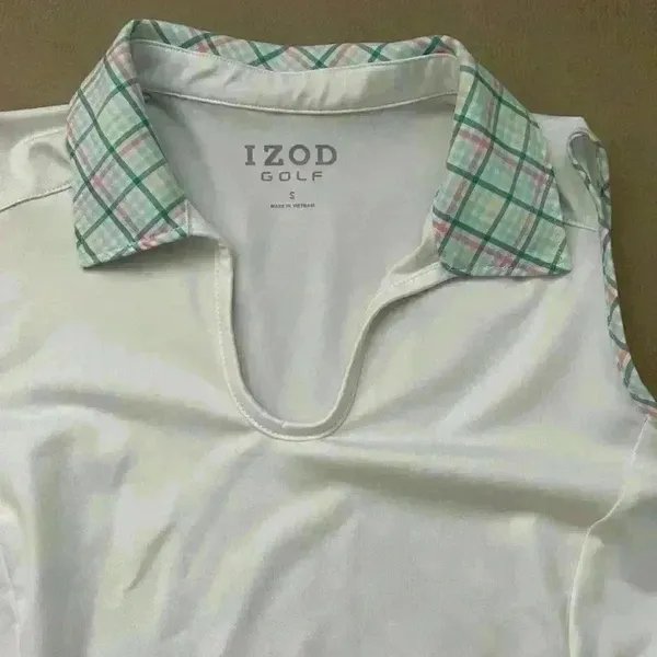IZOD Women’s Golf Pleated back Tank Top: S - Image 3