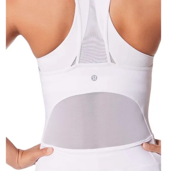 Lululemon Perf-ect Your Pace Dress White Size 8 Dress Skort Pickleball Tennis - Image 4