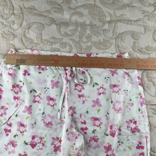 Victoria's‎ Secret Vintage 2003 Pink Floral Cotton Pajama Set XS Sleeveless Top - Image 10