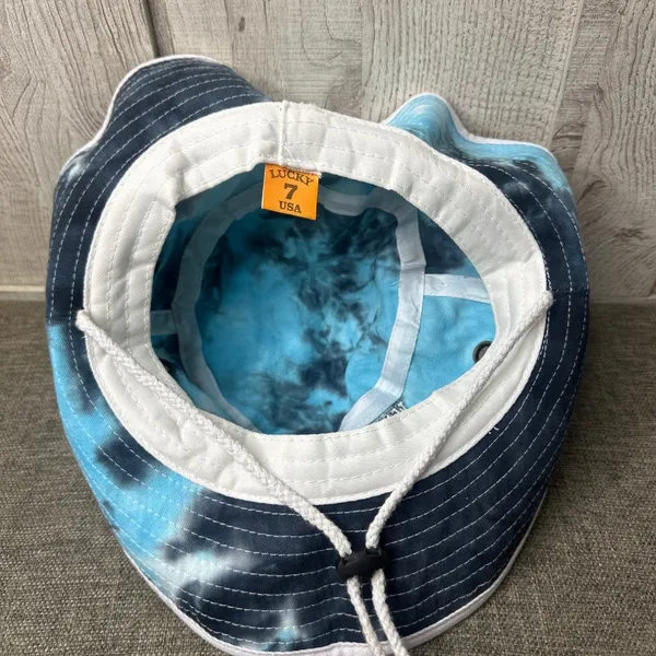 Lucky 7 Tennessee Great Smoky Mountains Tie Dye Bucket Hat sz S/M Adj Chin Strap - Image 6