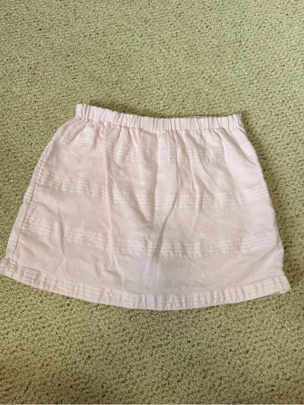 Free People Ain’t Nothing Like It Skort Blush Pink Linen Blend‎ Size Small - Image 7