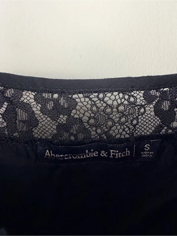 Abercrombie Fitch Womens Small Black Lace Cami Dress - Image 2