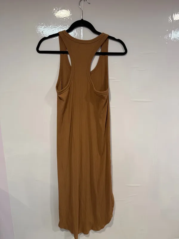 NWT Aerie‎ rustic brown ribbed midi dress - Image 4