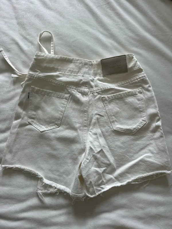 Princess Polly Alrita Denim Skort White - Image 4