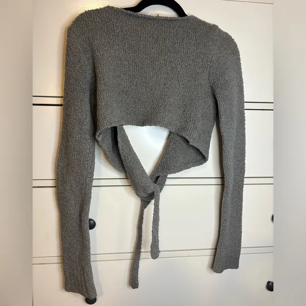 Skims cozy knit wrap sweater - Image 2