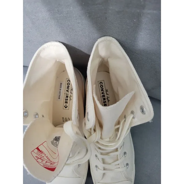 Converse Chuck 70 De Luxe Heel Hi Platform, A05348C Size Women’s 11.5 Cream - Image 11