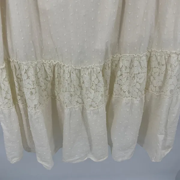 Anna Kaci Milkmaid Maxi Dress Sz XL Boho Cottagecore Lace Tiered Beach Wedding - Image 10