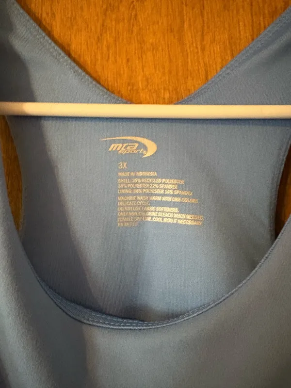MTA Sport Blue athletic tank top - Image 3