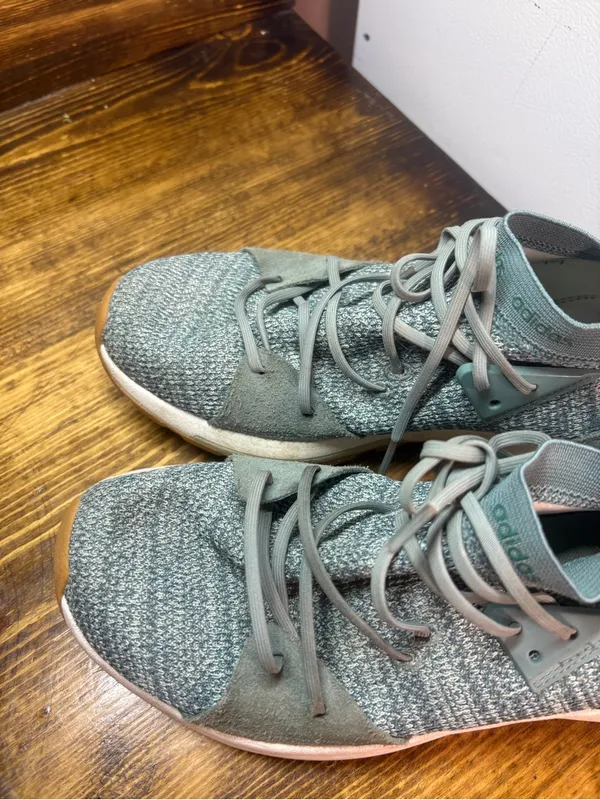 Adidas Green Cloudfoam‎ Quesa Sneakers Size 9 - Image 4