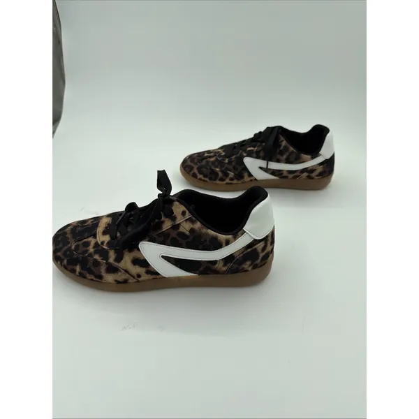 DV Dolce Vita Women's Sneaker Voyage Leopard Fashion Suede Size 9 1/2 9.5 - Image 5