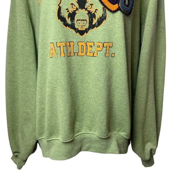 UO Michigan Varsity Patch Crew Neck Oversized Sweatshirt Collegiate Preppy M‎ - Image 4
