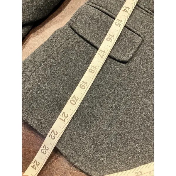 Cremieux Gray Wool Blend Blazer Jacket Women's 0 Business Career Tailored Fitted - Image 10