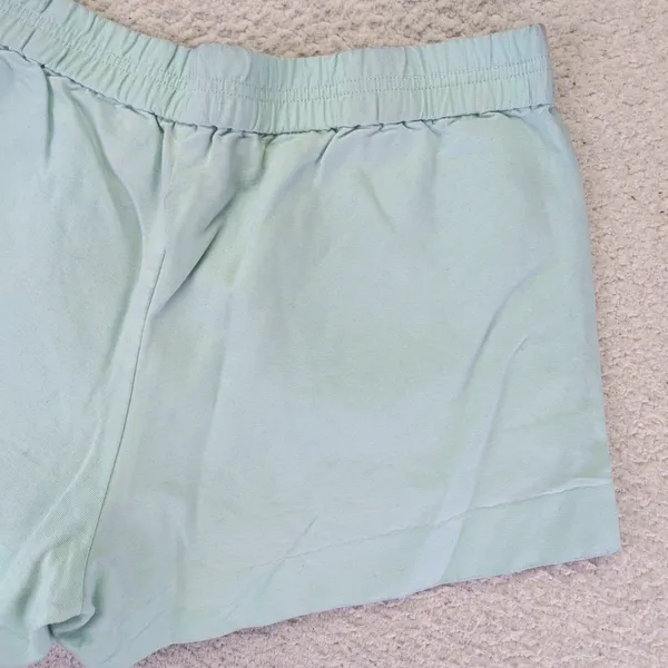 J.Crew Mint‎ Green 100% Cotton Elastic Waist Shorts Style 01850 Womens Medium - Image 9