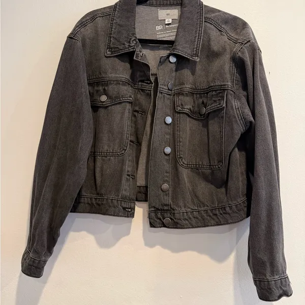 BP Charcoal Semi Jean Jacket - Image 2