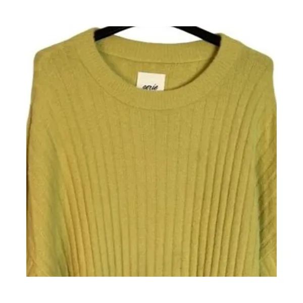 Aerie Sweater Size M Mustard Yellow Oversized Tunic Long Sleeve Round Neck NWT - Image 5