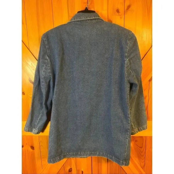 Vintage Jeanjer Jordache Denim Jacket Blazer Size MEDIUM (5806) - Image 5