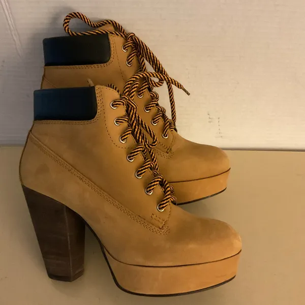 Steve Madden Women's chestnut brown platform Chelsea heel boots size 7 - Image 7