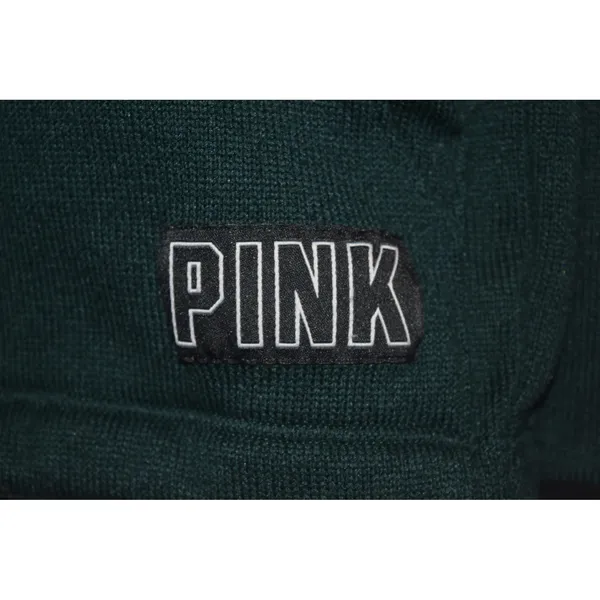 PINK Victoria's‎ Secret Dark Green Quarter Zip Fleece Sweatshirt Women's XS - Image 5
