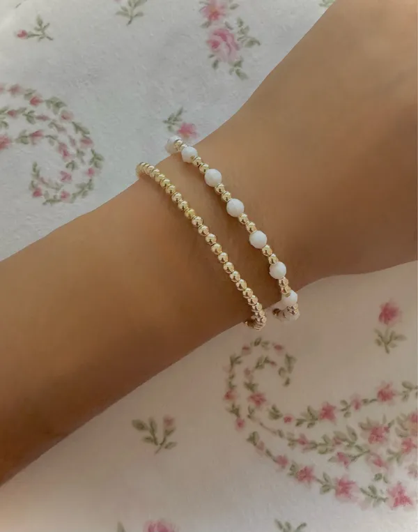 Gold Bead Handmade Bracelet - Image 2