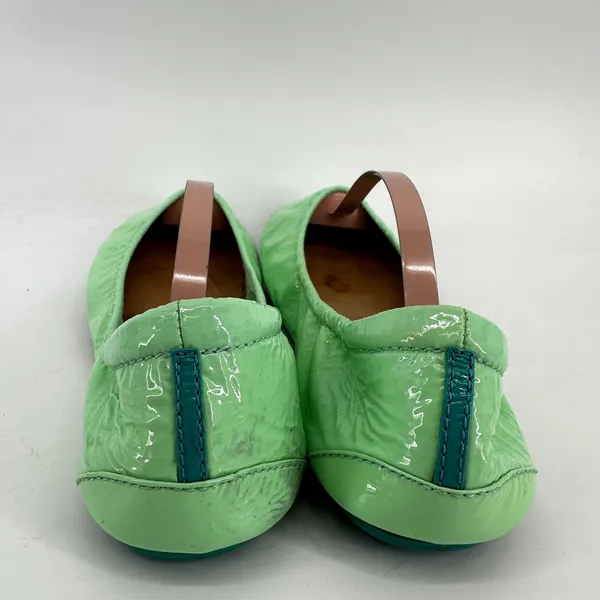 Tieks Mint Patent Full-Grain Leather Ballet Flats Split Sole Packable Mint 9 - Image 5