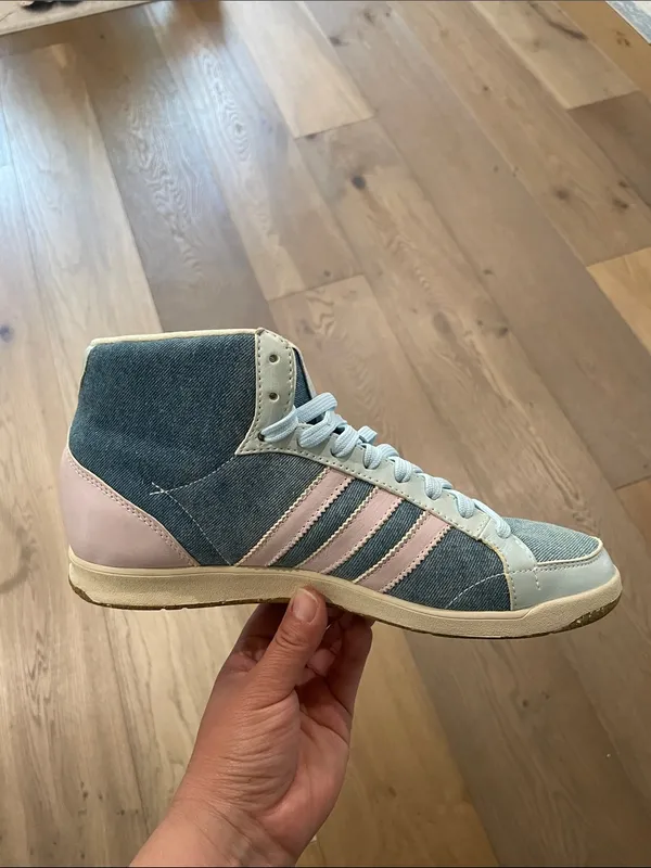 🔥RARE🔥 adidas Retro Women's adi Hoop Mid Grun Shoe,Neoblue/Purple/Glacier 9 - Image 11