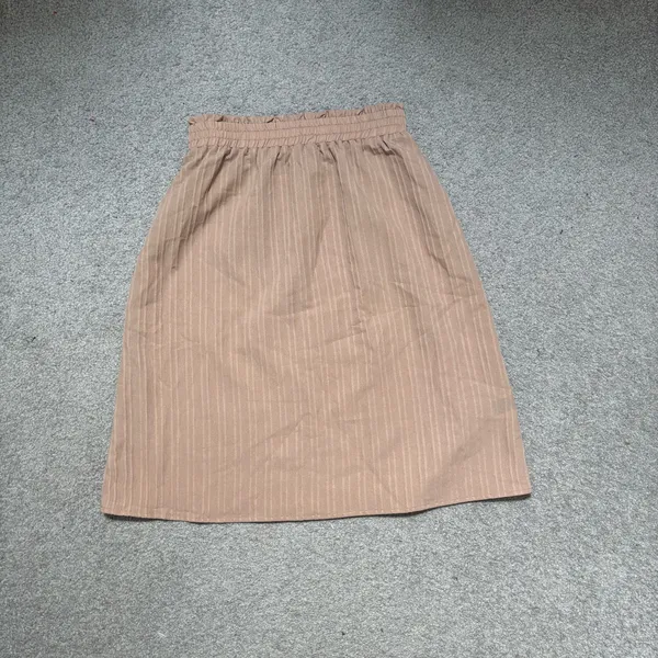 SHEIN Blush Pink Pleated A-Line Midi Skirt - Image 2