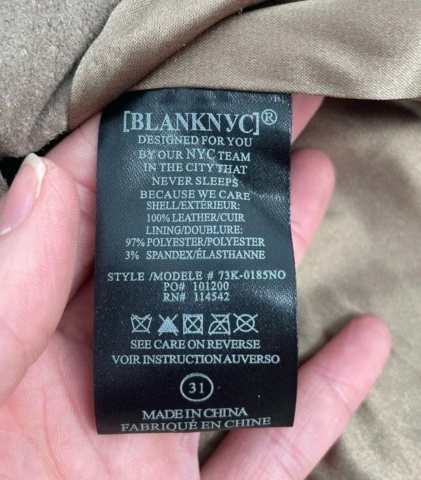 NWT Blank NYC Suede Leather Mini Skirt in Taupe Size 31 - Image 6