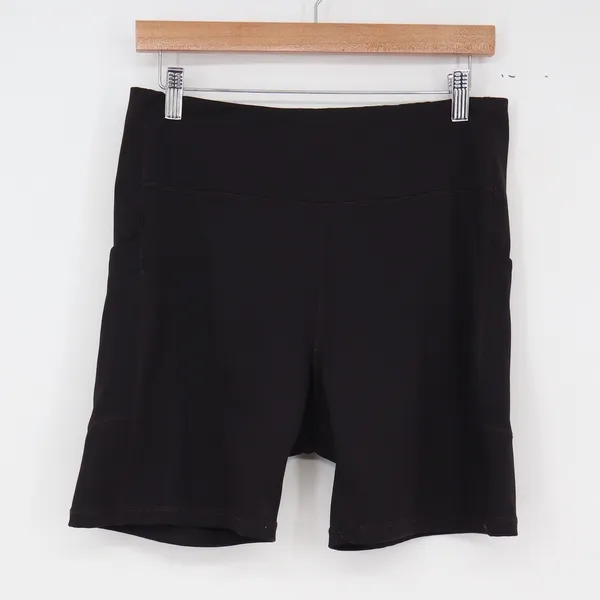 Tek Gear Shorts Womens XL Ultrastretch Black Side Pockets Excellent - Image 2
