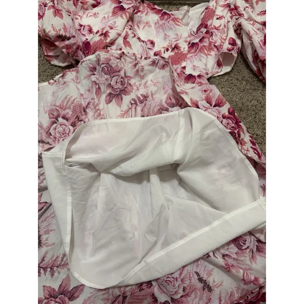 Hello Molly Sweetest Kind Pink Floral Cut Out Mini Dress size XS NWOT - Image 7