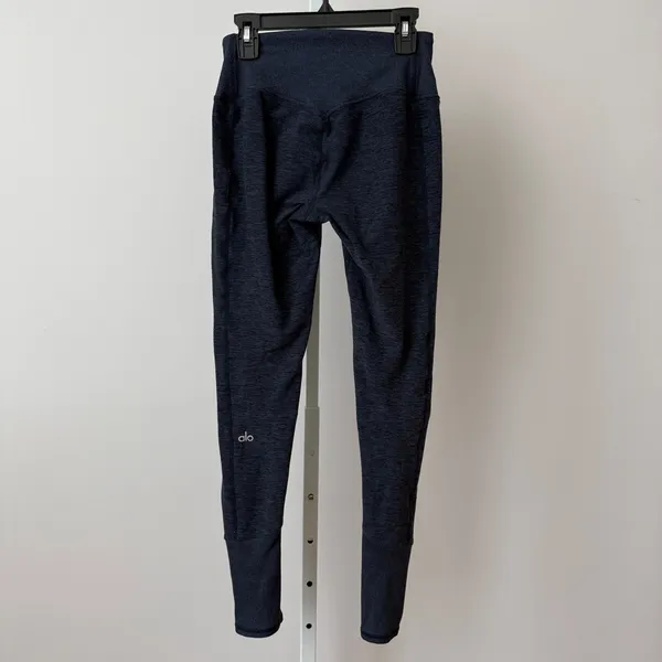 Alo Yoga sz XS High Waist Alosoft Lounge Leggings Navy Blue Heather Athleisure‎ - Image 5